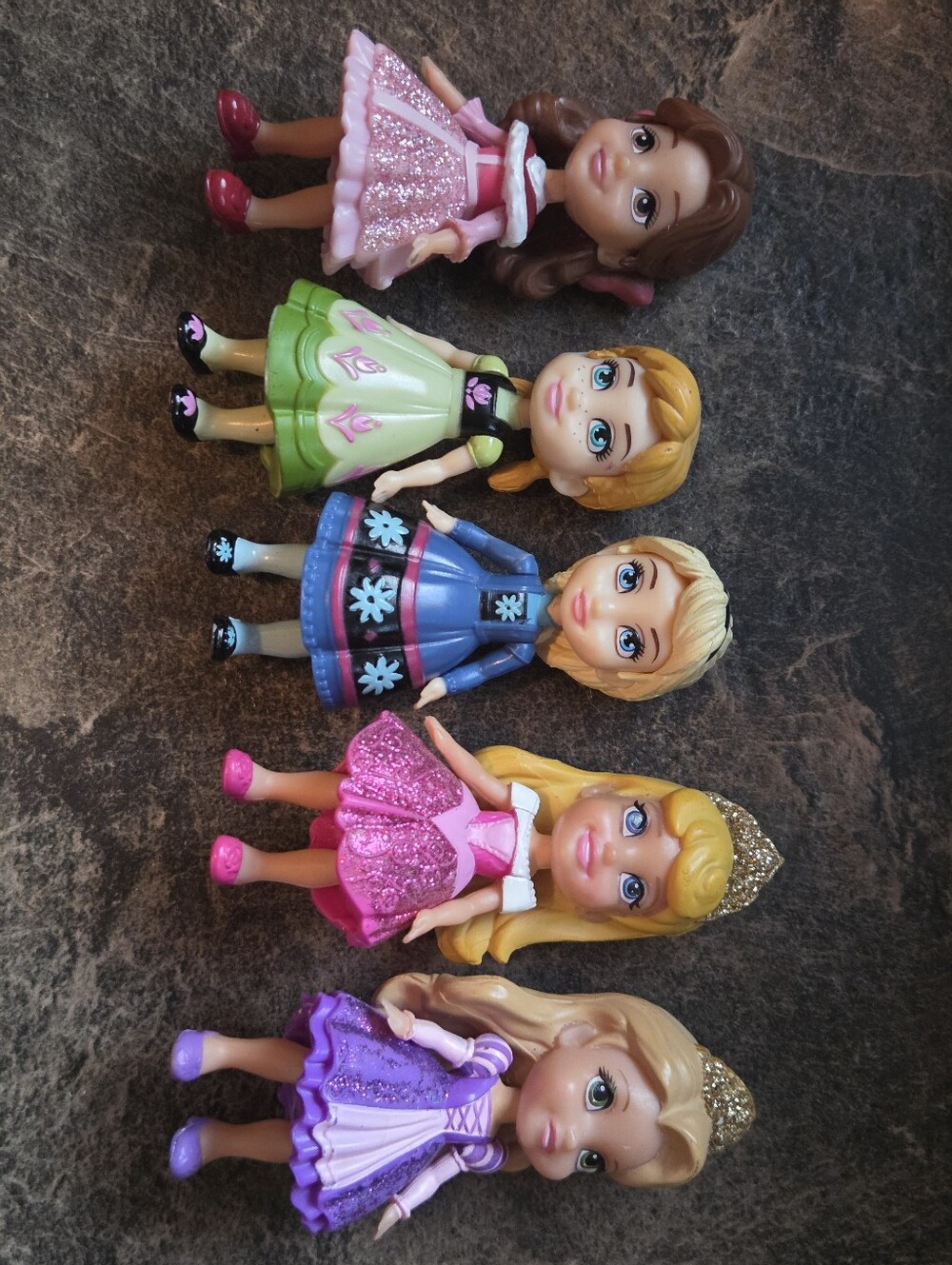 Disney 3" Poseable Princess Dolls